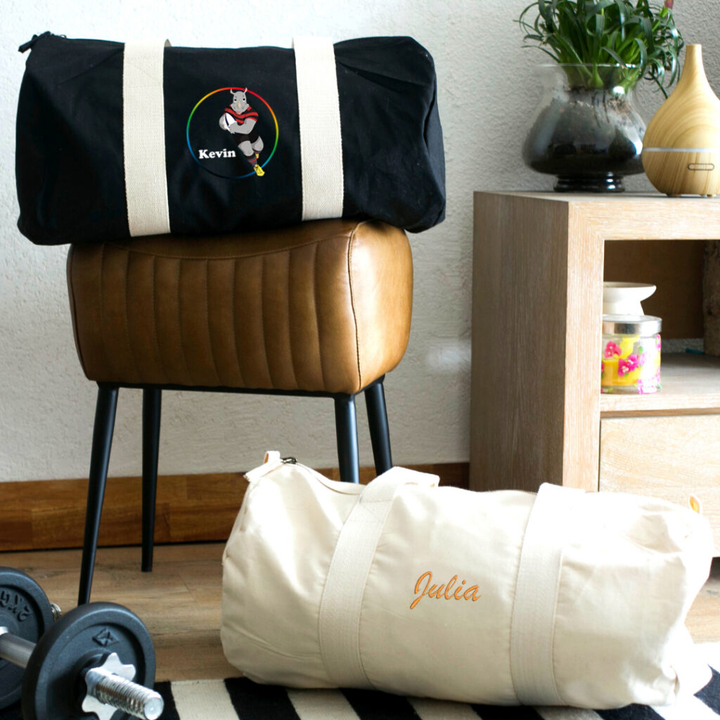 Sacs de sport personnalisés par broderie ou impression
